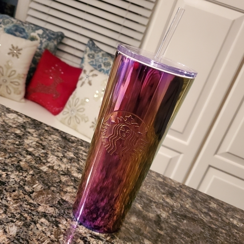 Starbucks Iridescent Tall Tumbler with lid